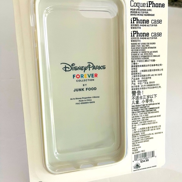 Disney iPhone Case Cover Main Street Mickey Mouse Balloons Size 6S / 7 NWT - Picture 2 of 2